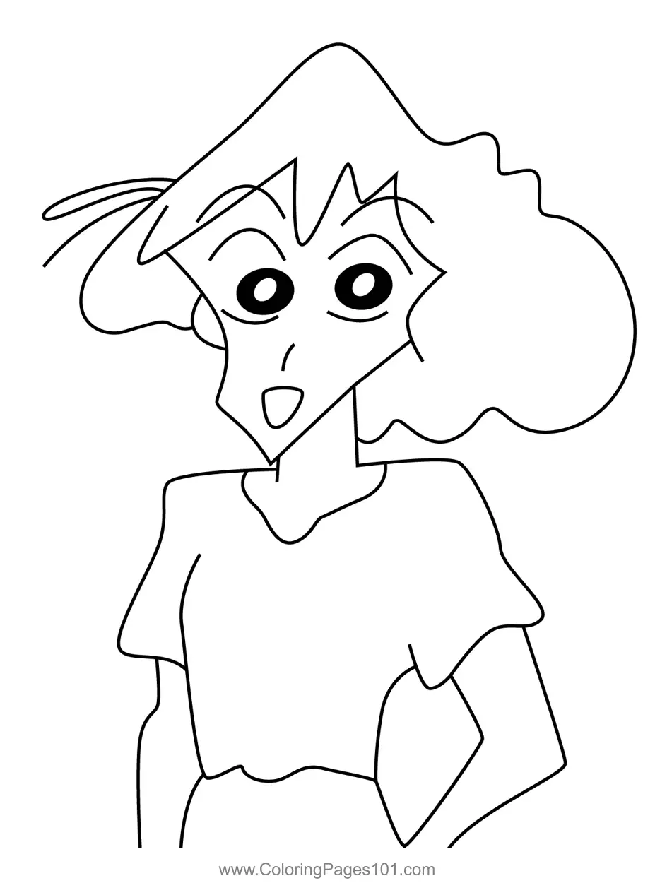 Crayon Shin-chan Coloring Pages 12