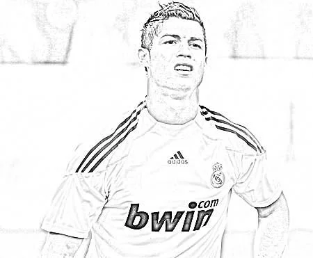 Cristiano Ronaldo Coloring Pages