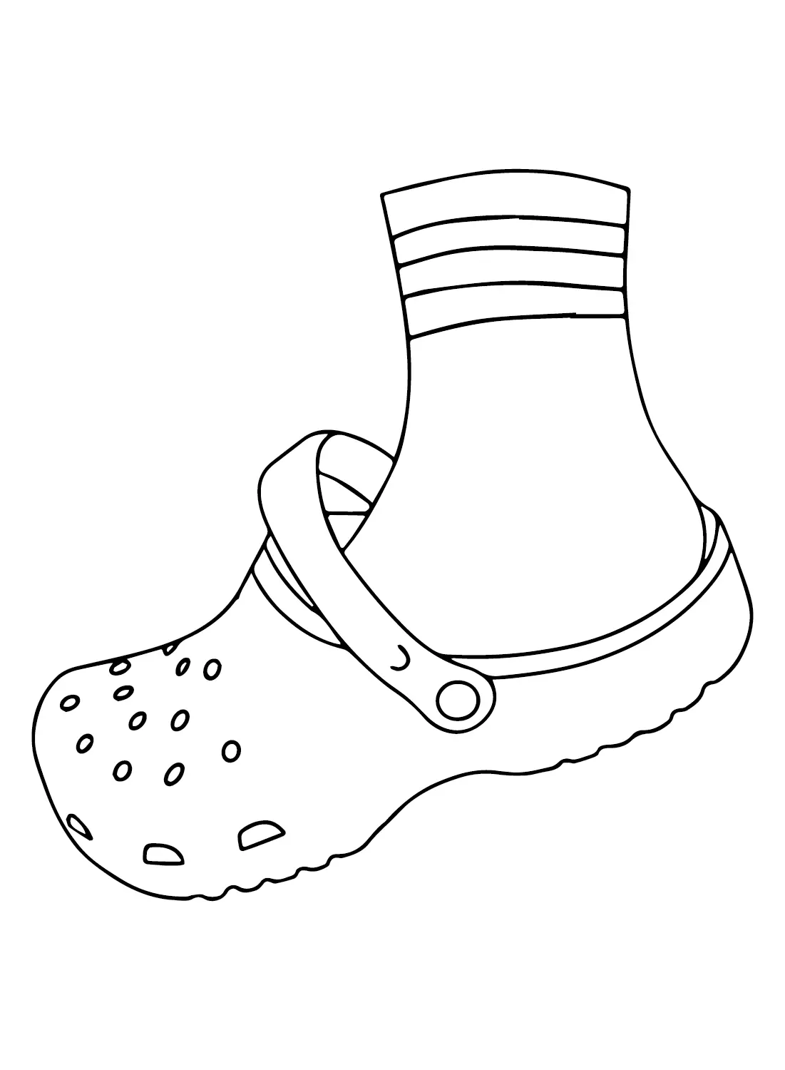 Crocs Coloring Pages
