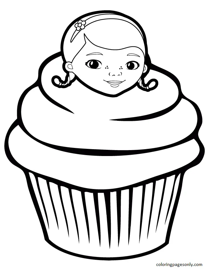 Cupcake Coloring Pages 11