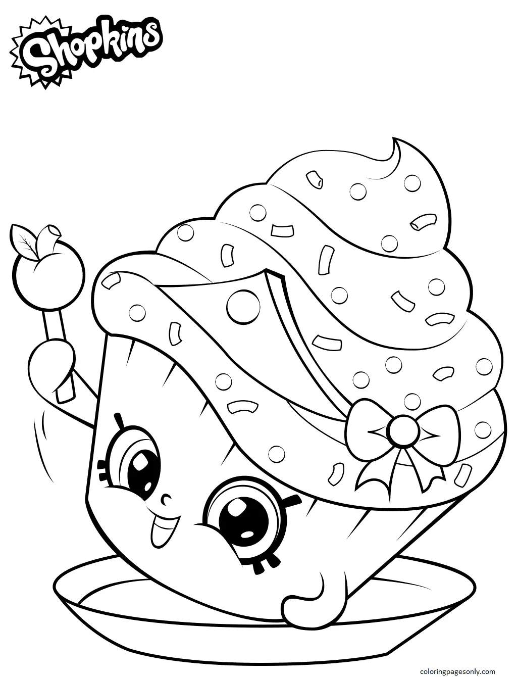 Cupcake Coloring Pages 13