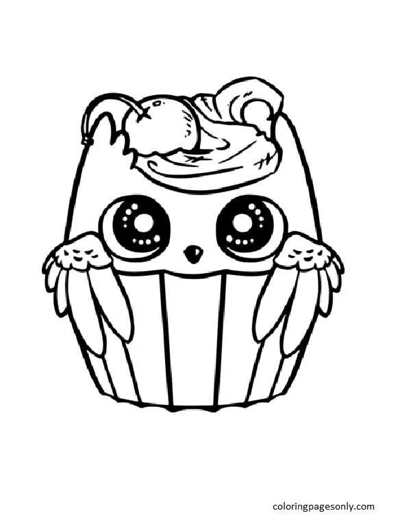Cupcake Coloring Pages 2