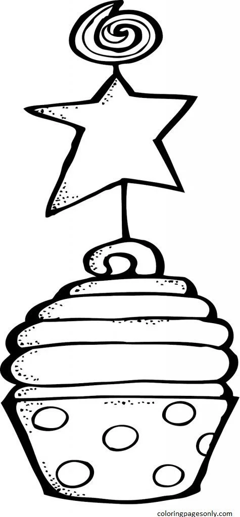 Cupcake Coloring Pages 20