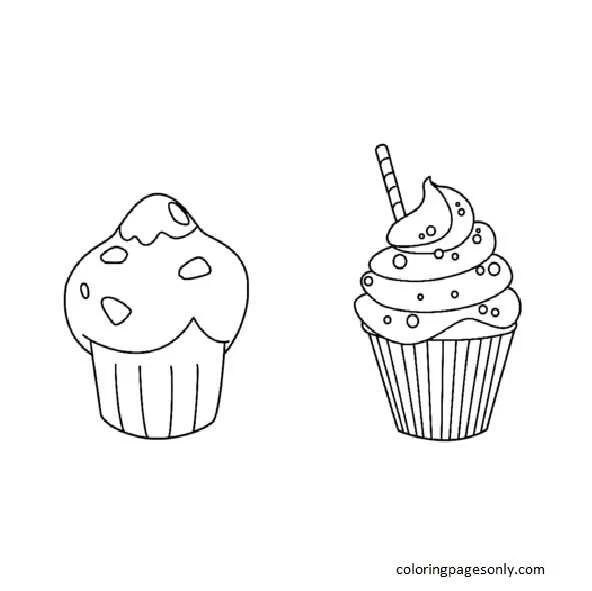 Cupcake Coloring Pages 22