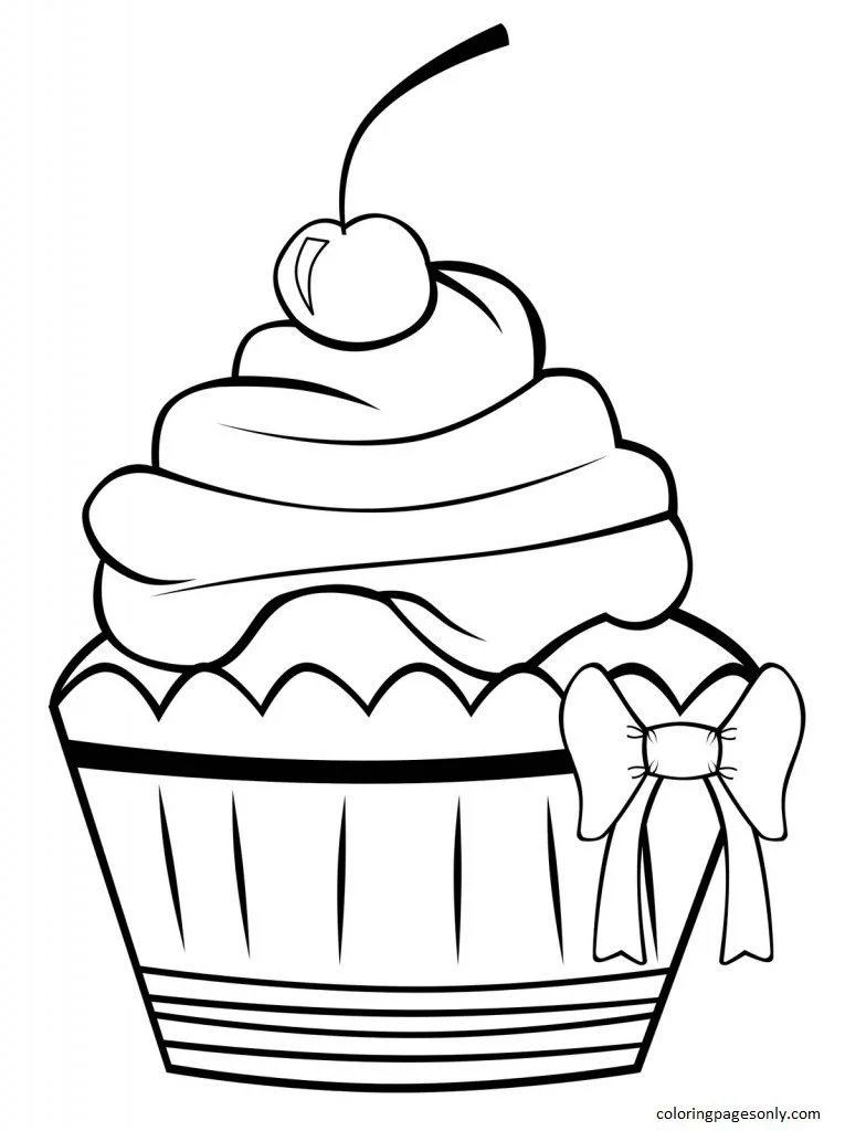 Cupcake Coloring Pages 23
