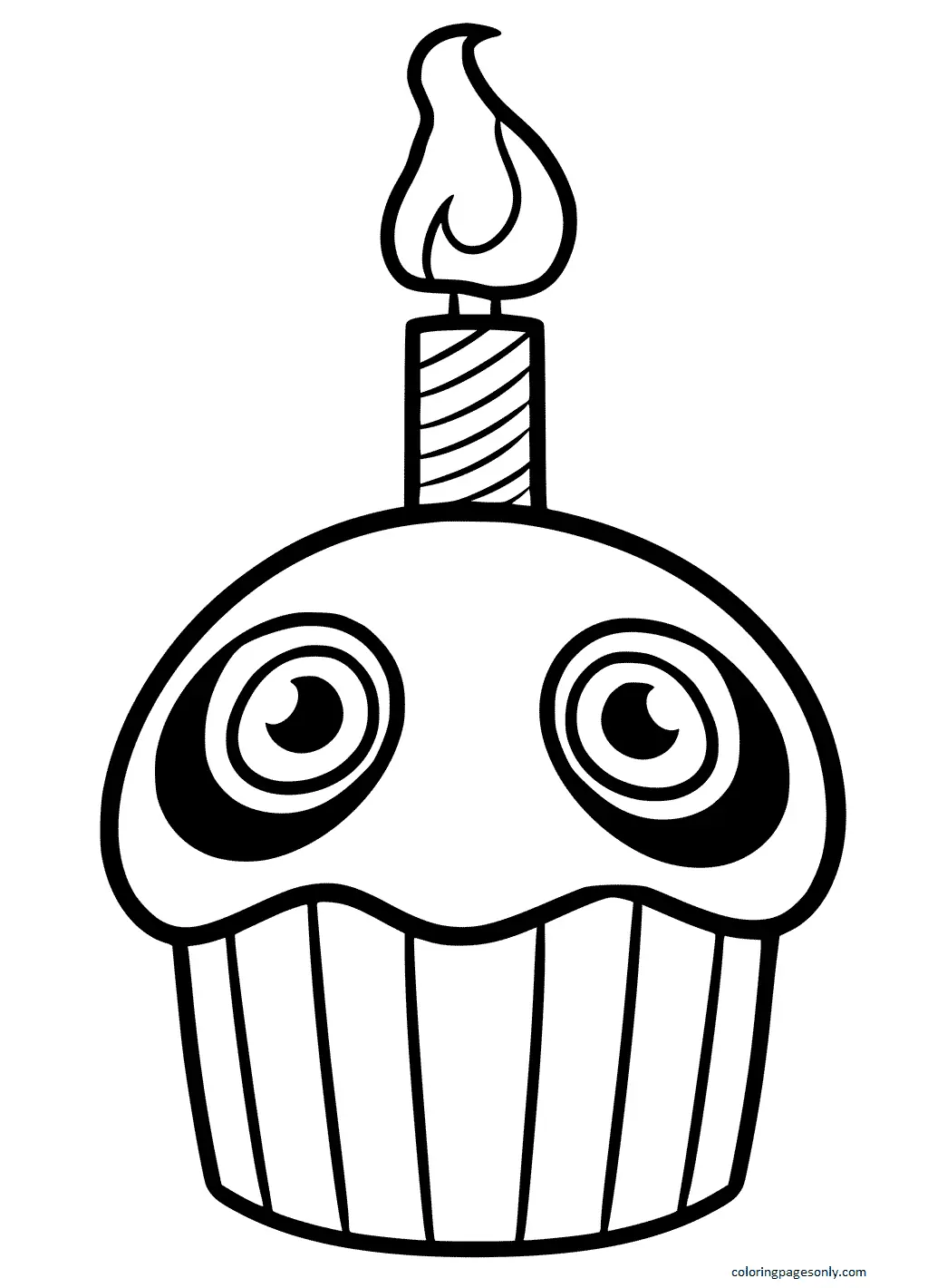 Cupcake Coloring Pages 24