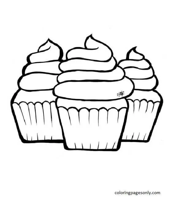 Cupcake Coloring Pages 28