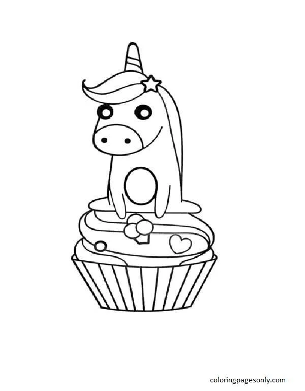 Cupcake Coloring Pages 3