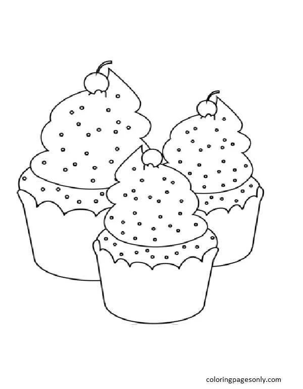Cupcake Coloring Pages 31