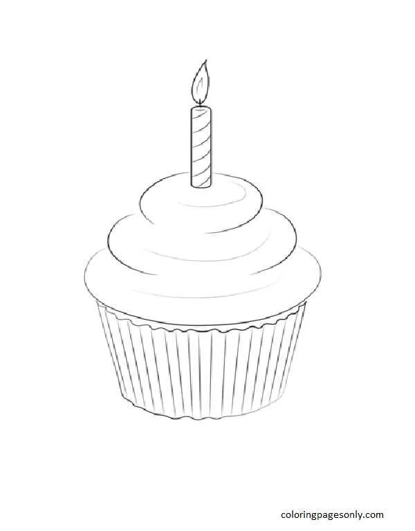 Cupcake Coloring Pages 38