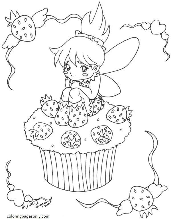 Cupcake Coloring Pages 39
