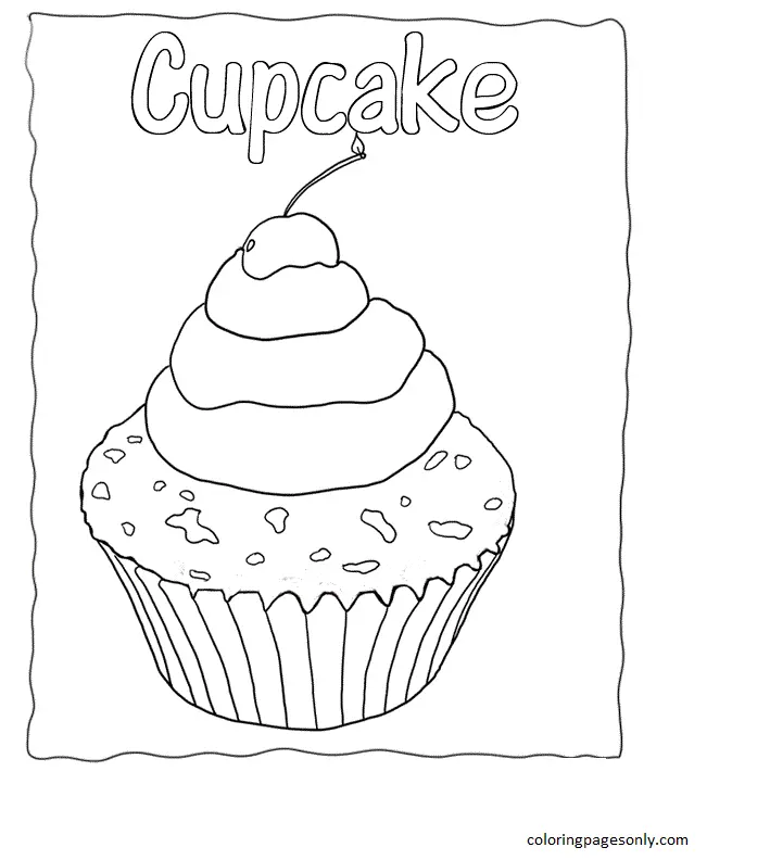 Cupcake Coloring Pages 40