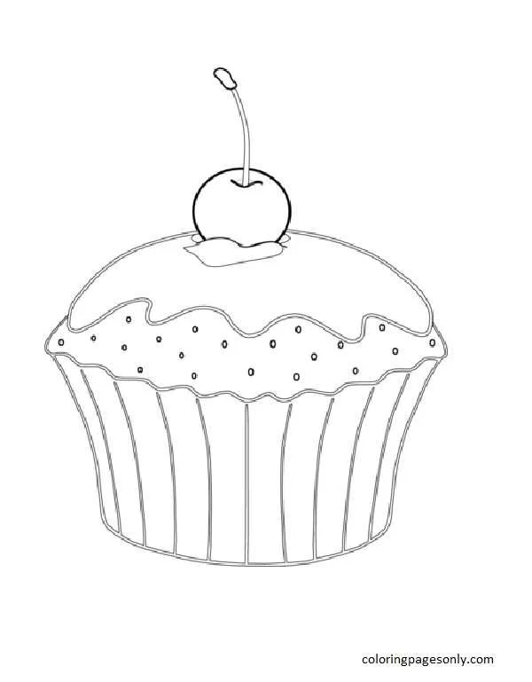 Cupcake Coloring Pages 43