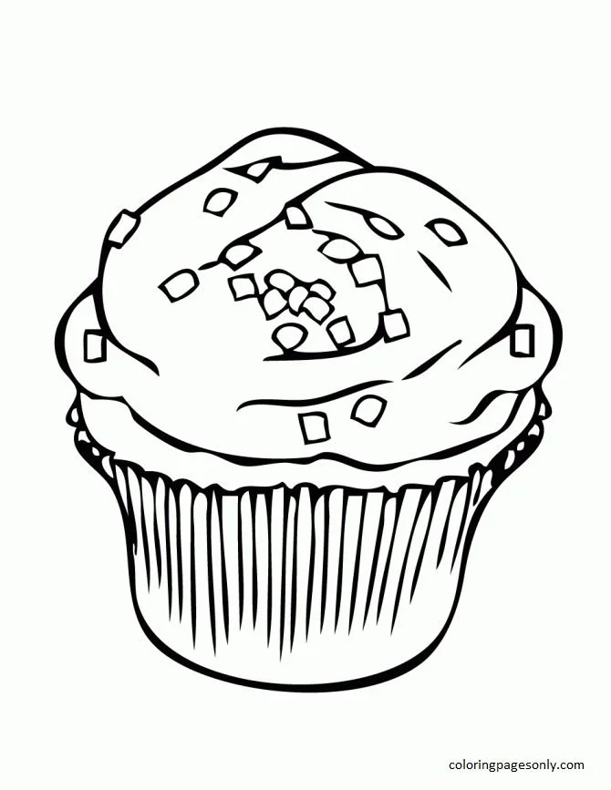 Cupcake Coloring Pages 45