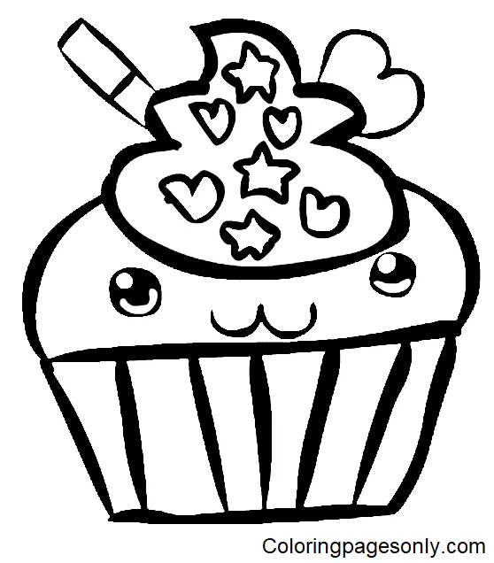 Cupcake Coloring Pages 46
