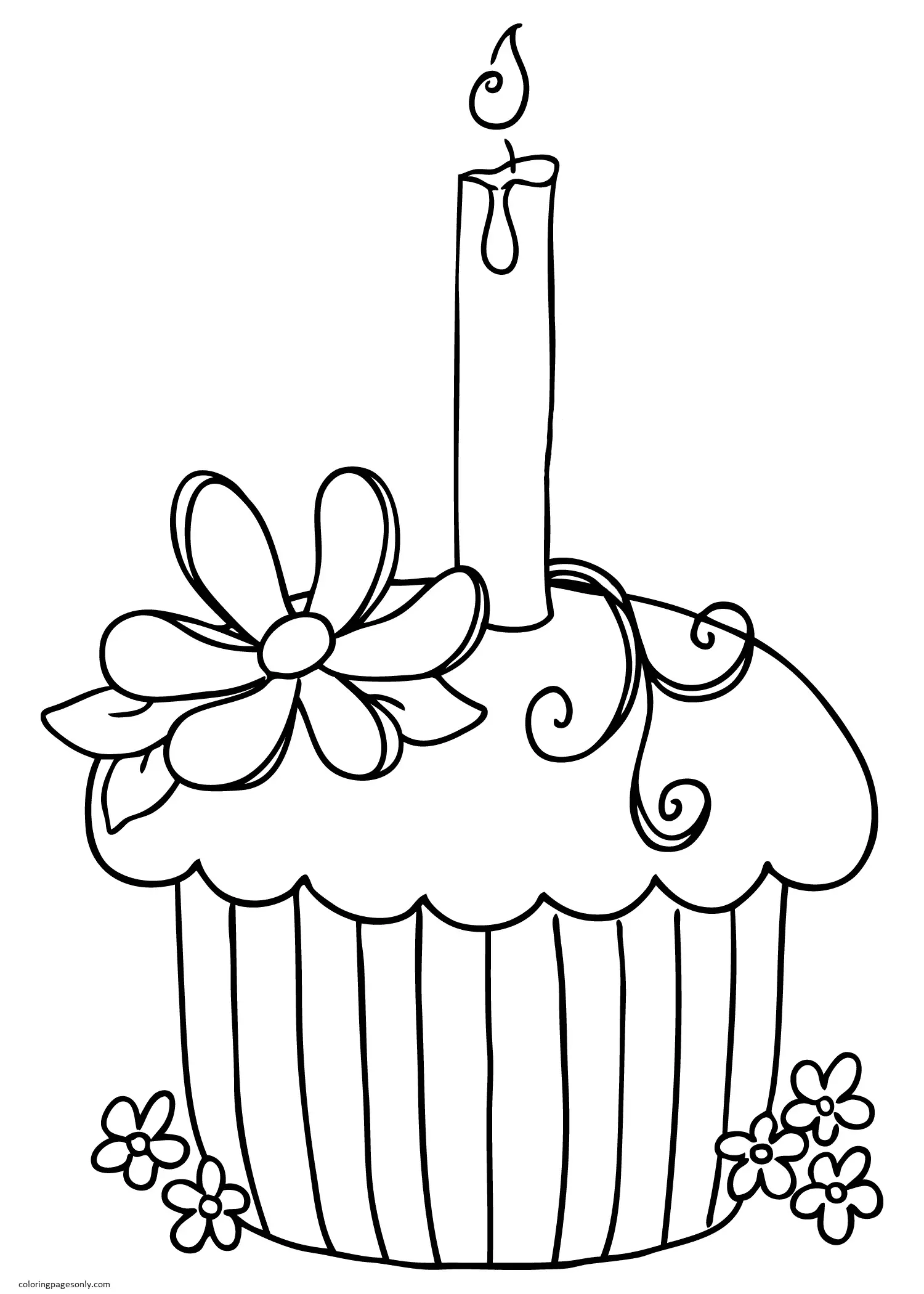 Cupcake Coloring Pages 48