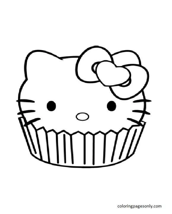 Cupcake Coloring Pages 7