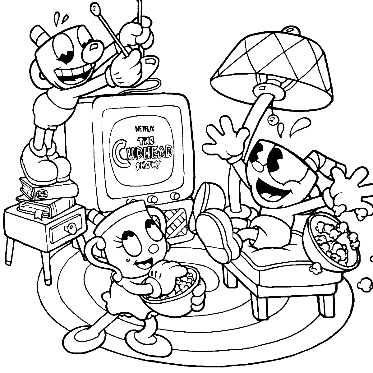 Desenhos de Cuphead Para Colorir 41