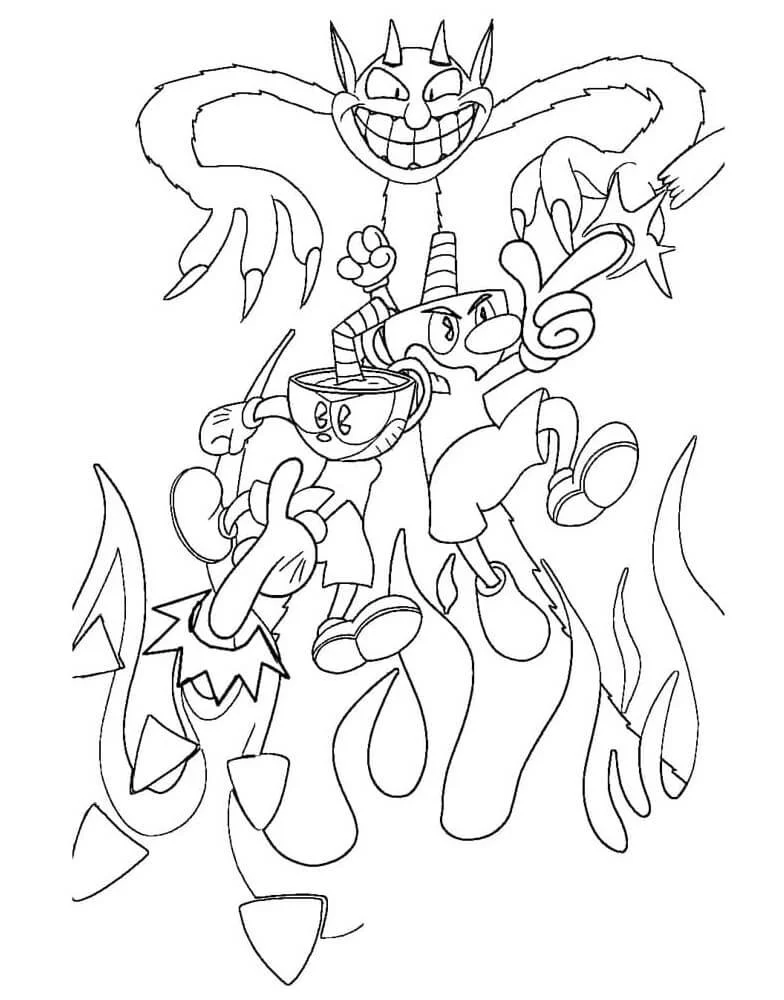Cuphead Coloring Pages 52