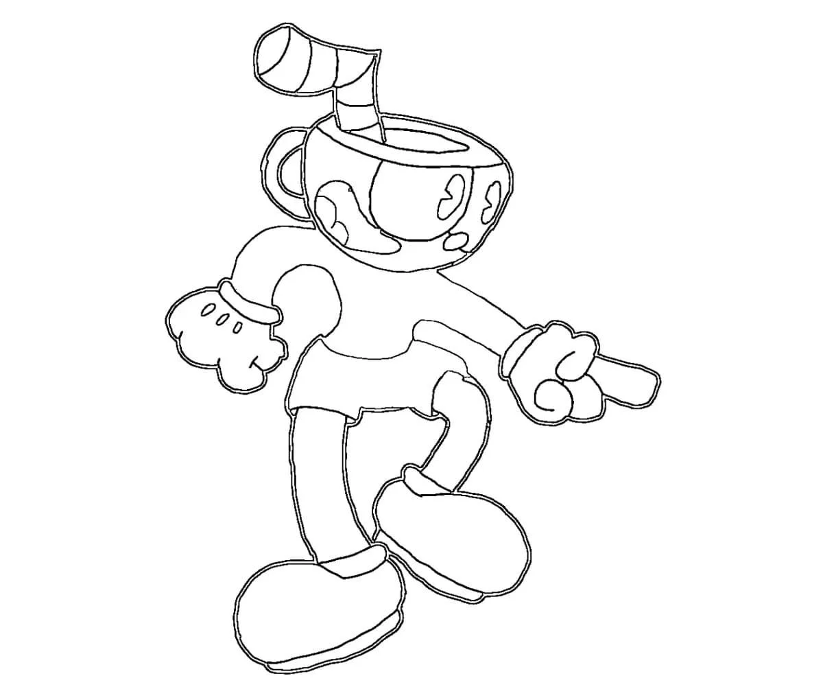 Cuphead Para Colorear 60