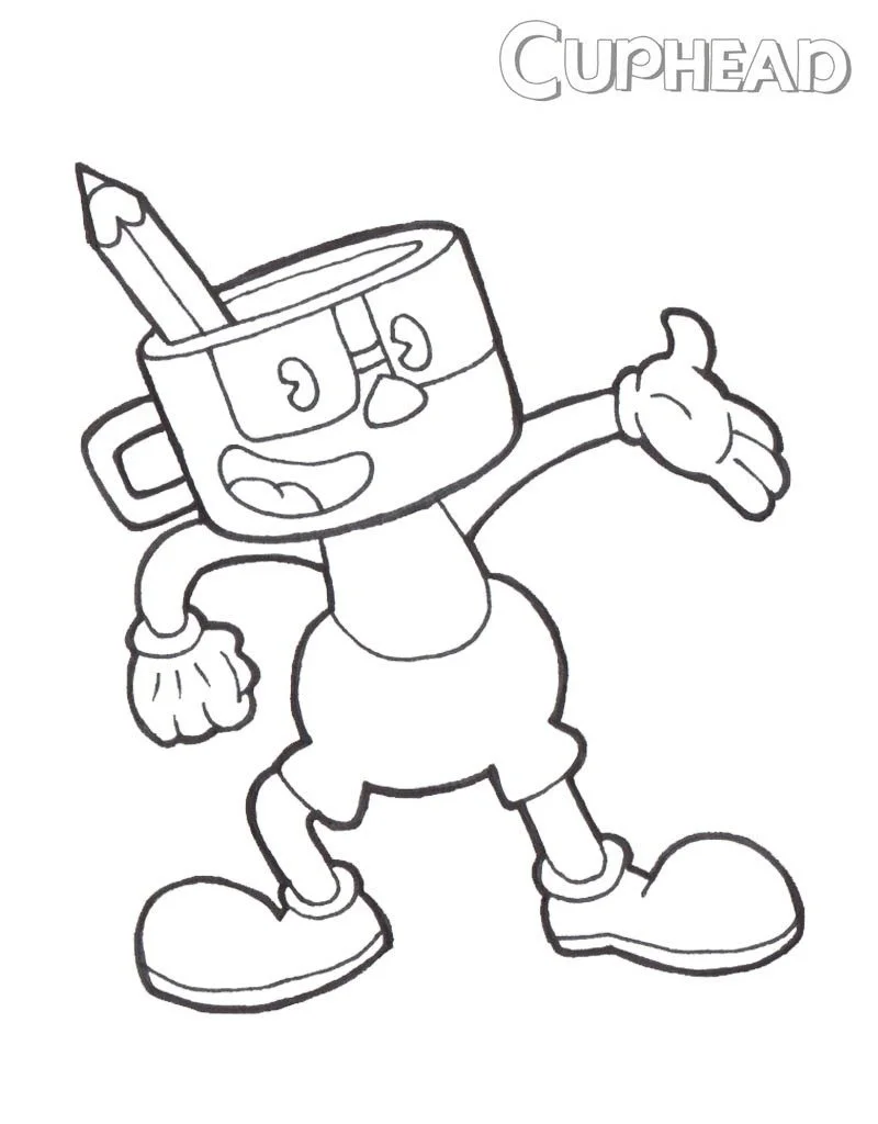 Cuphead Para Colorear 77
