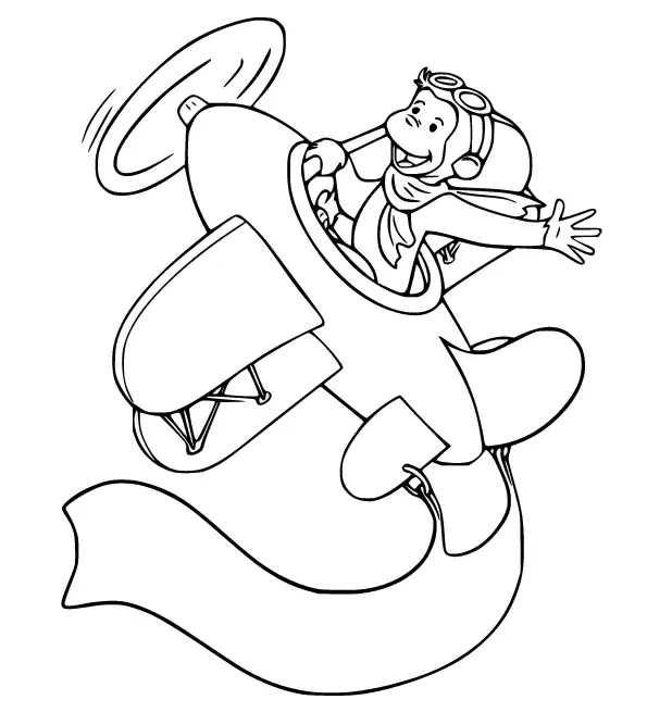 Curious George Coloring Pages 28
