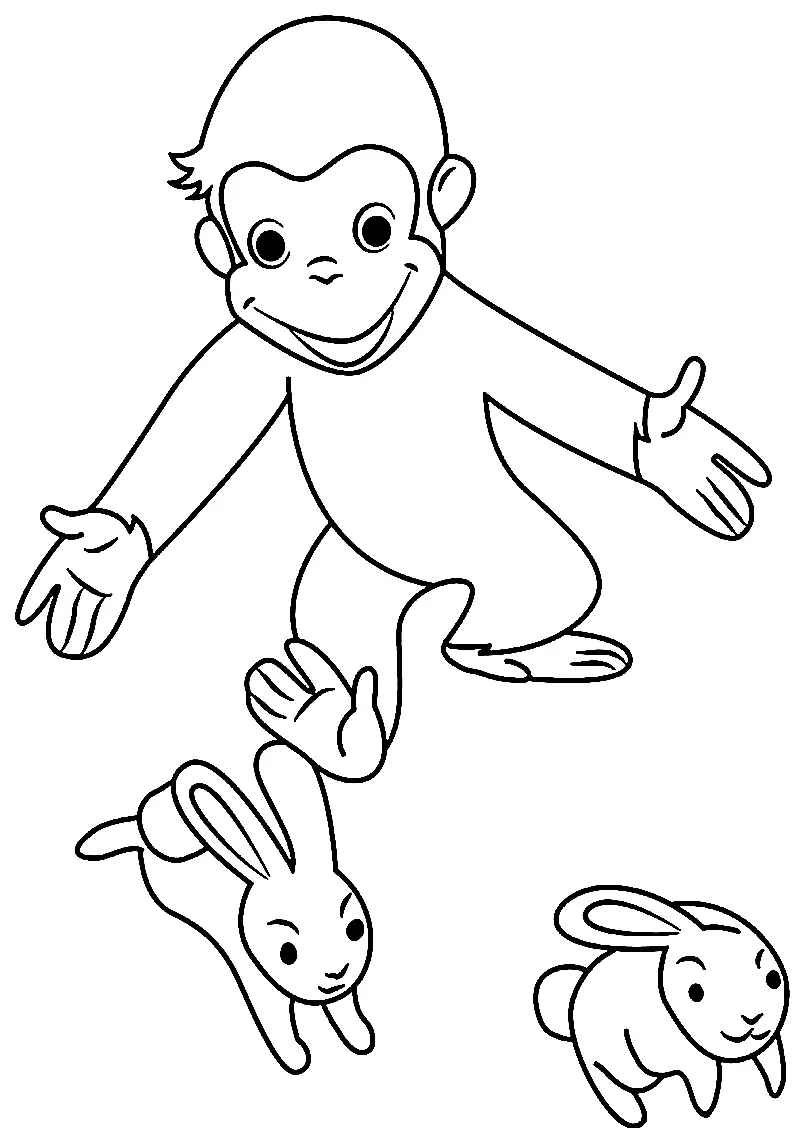 Curious George Coloring Pages 46