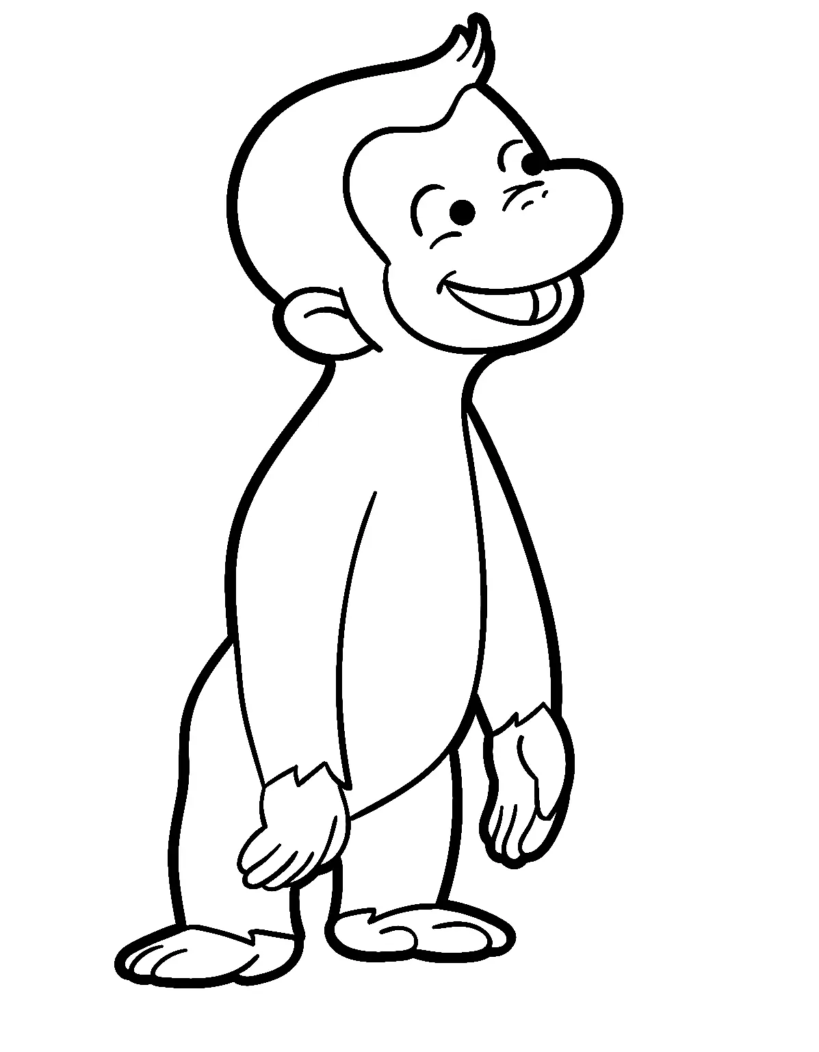Curious George Para Colorear 8