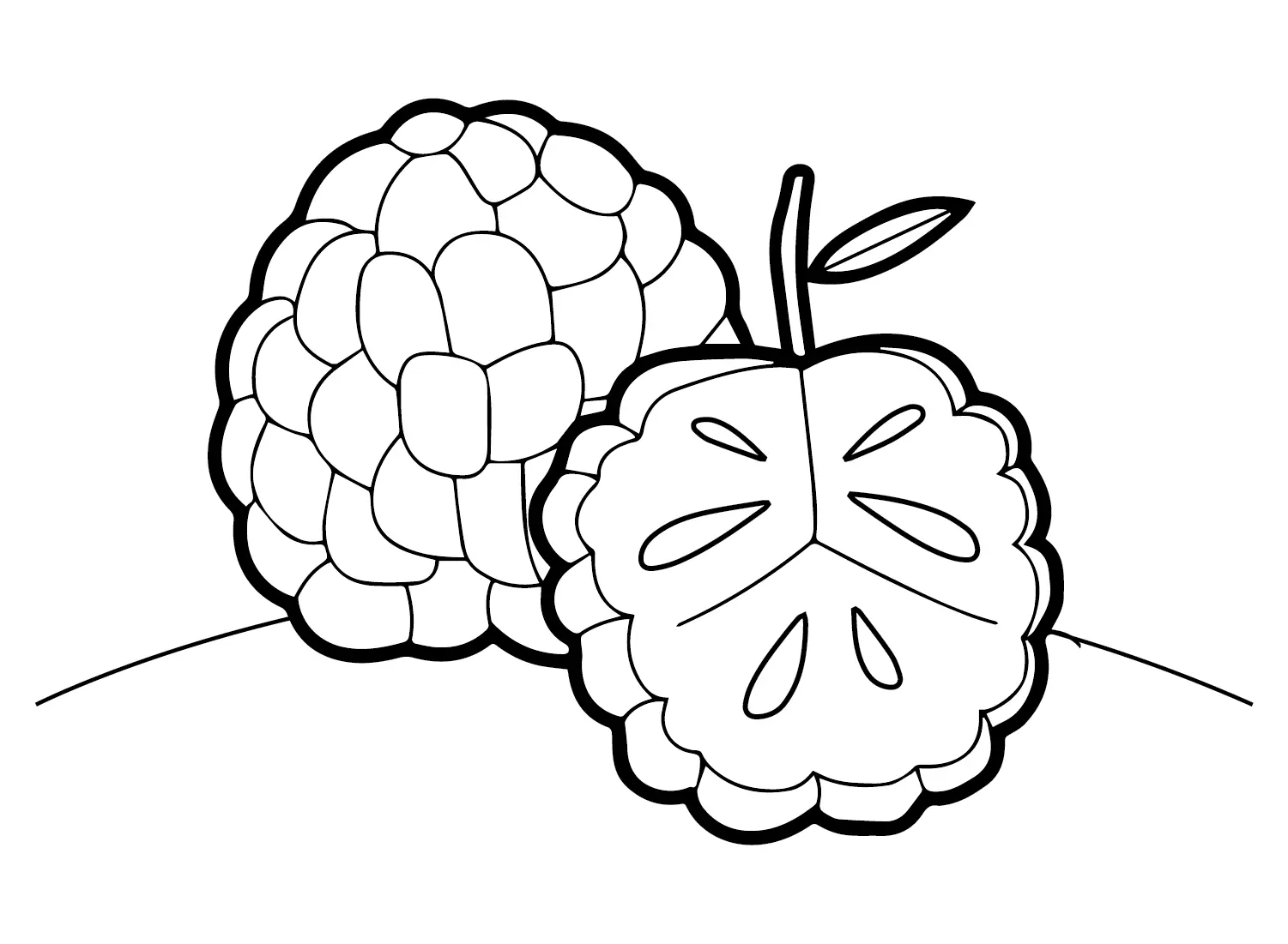 Desenhos de Maca Com Creme Para Colorir