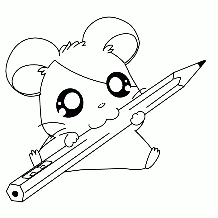 Niedliche Anime Ausmalbilder 14