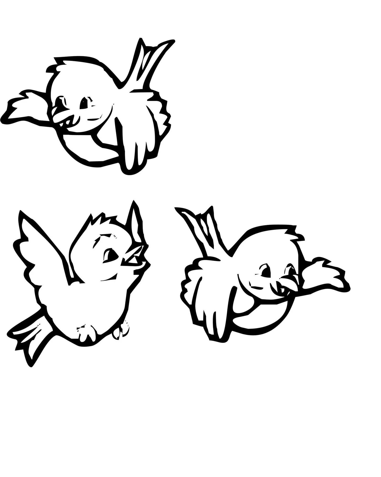 Cute Bird Coloring Pages 1