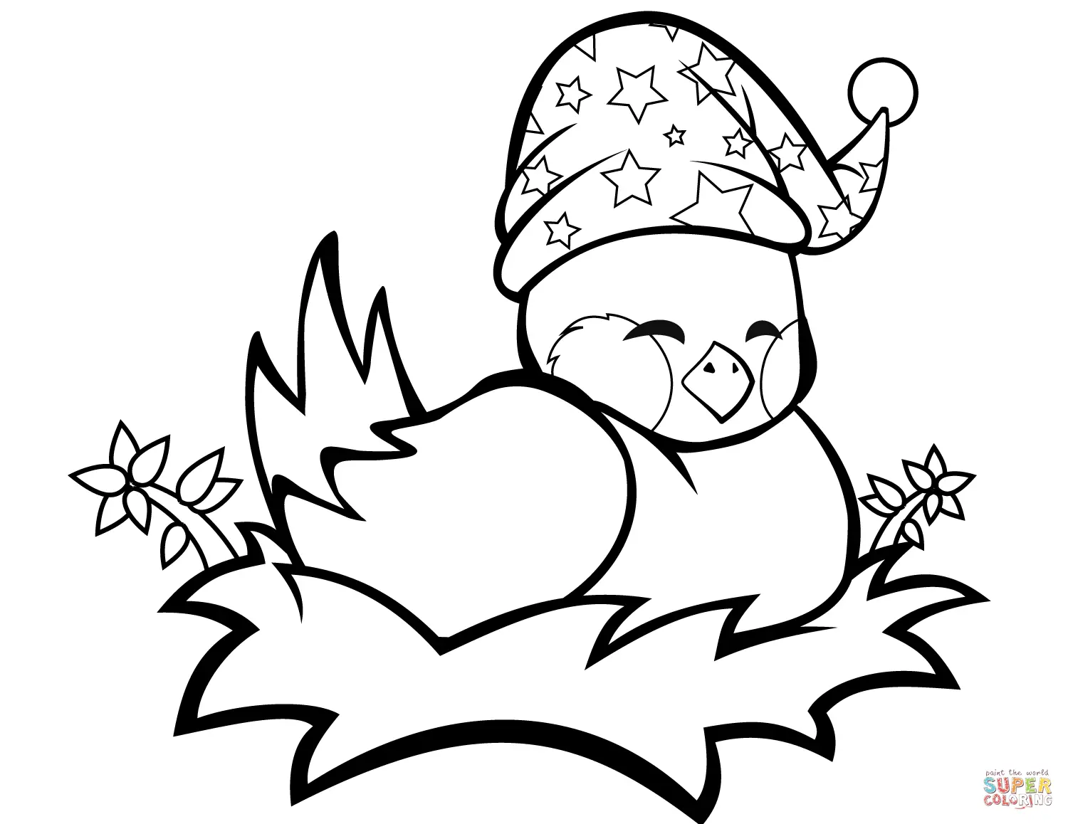Cute Bird Coloring Pages 11