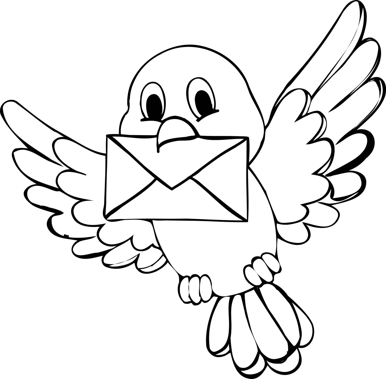 Cute Bird Coloring Pages 13