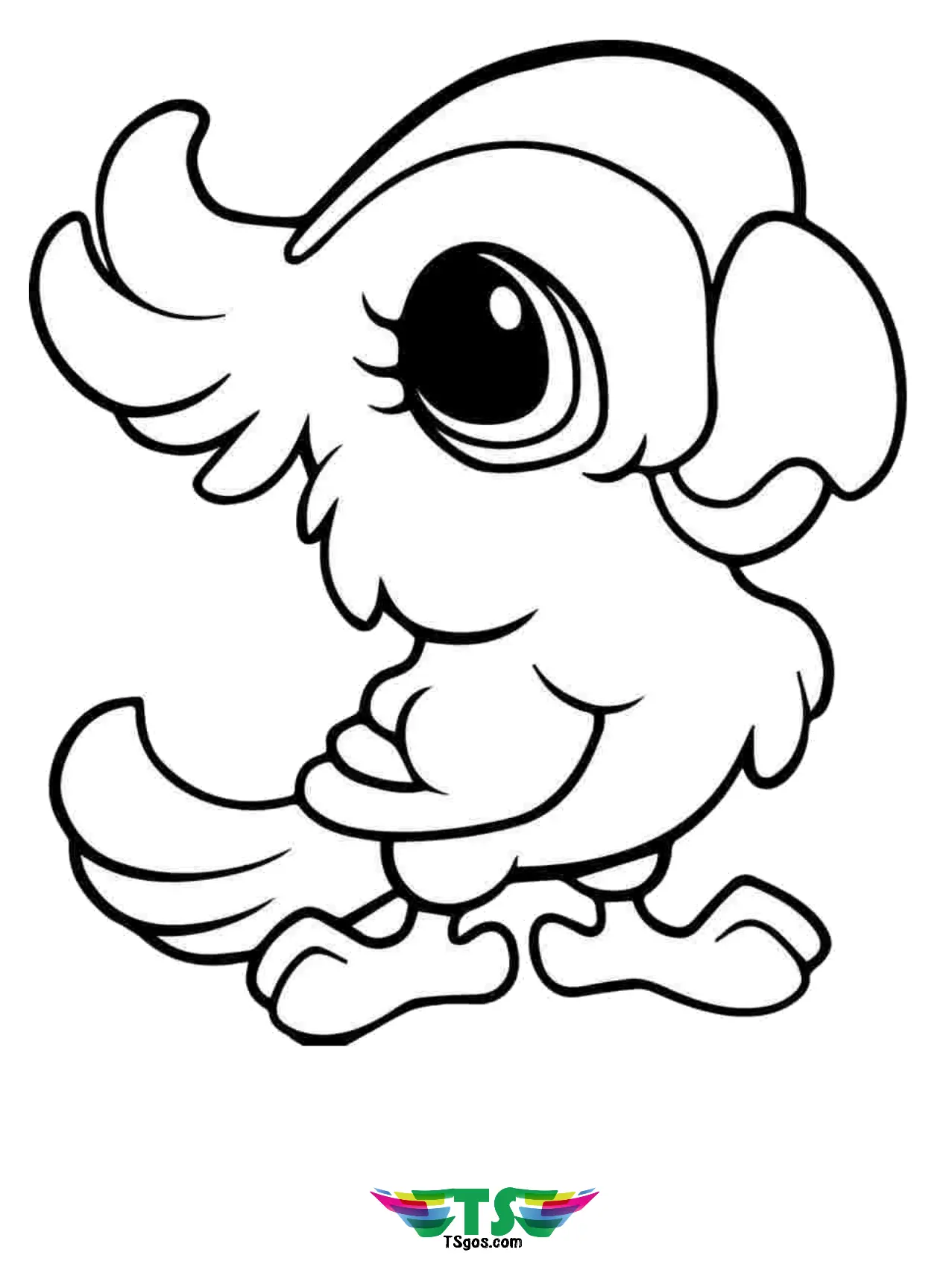 Cute Bird Coloring Pages 15