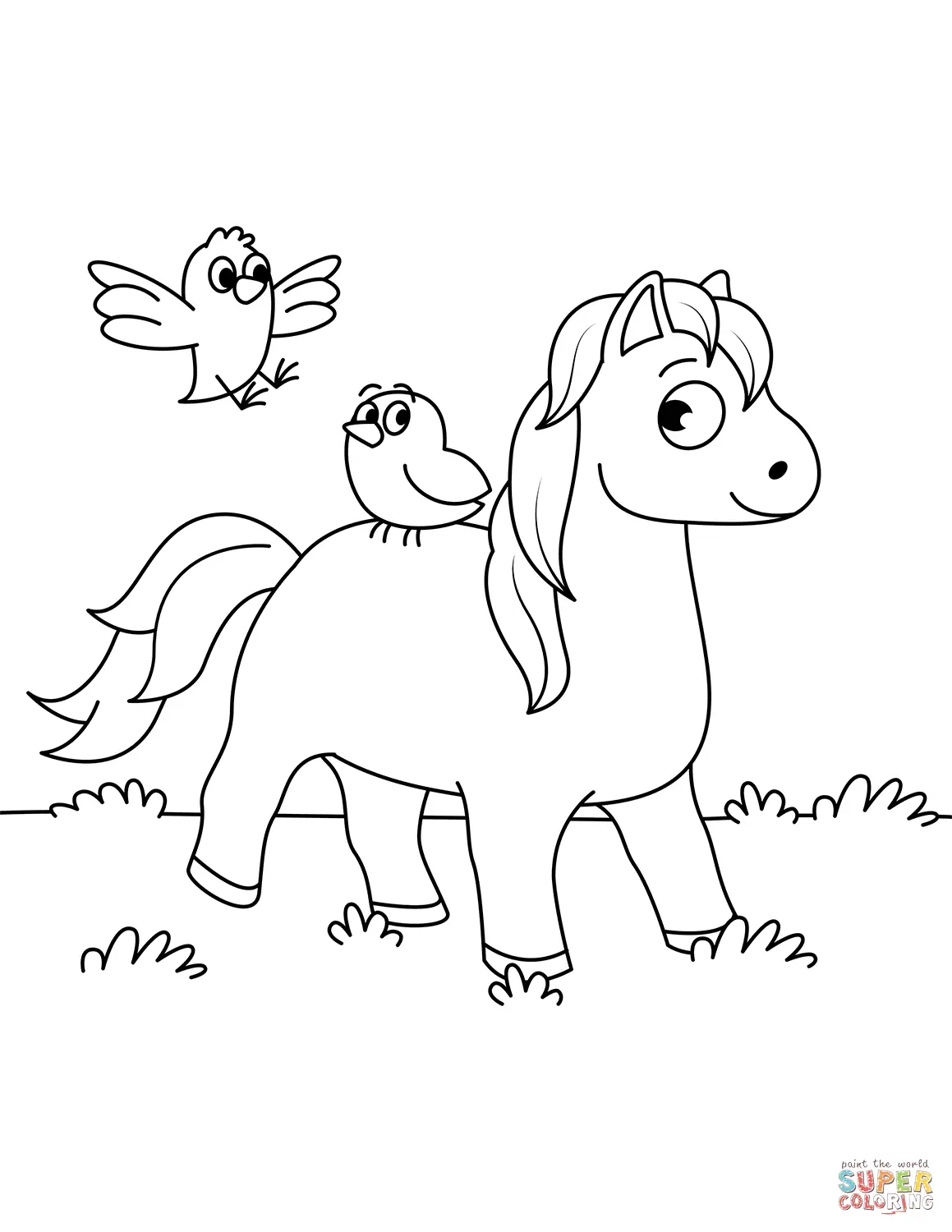 Cute Bird Coloring Pages 22