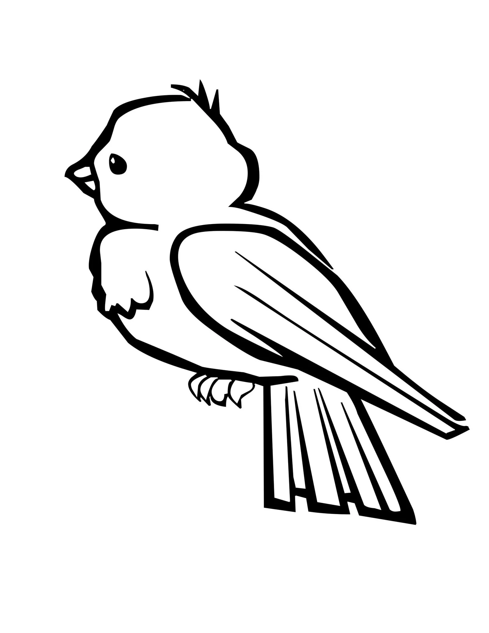 Cute Bird Coloring Pages 39