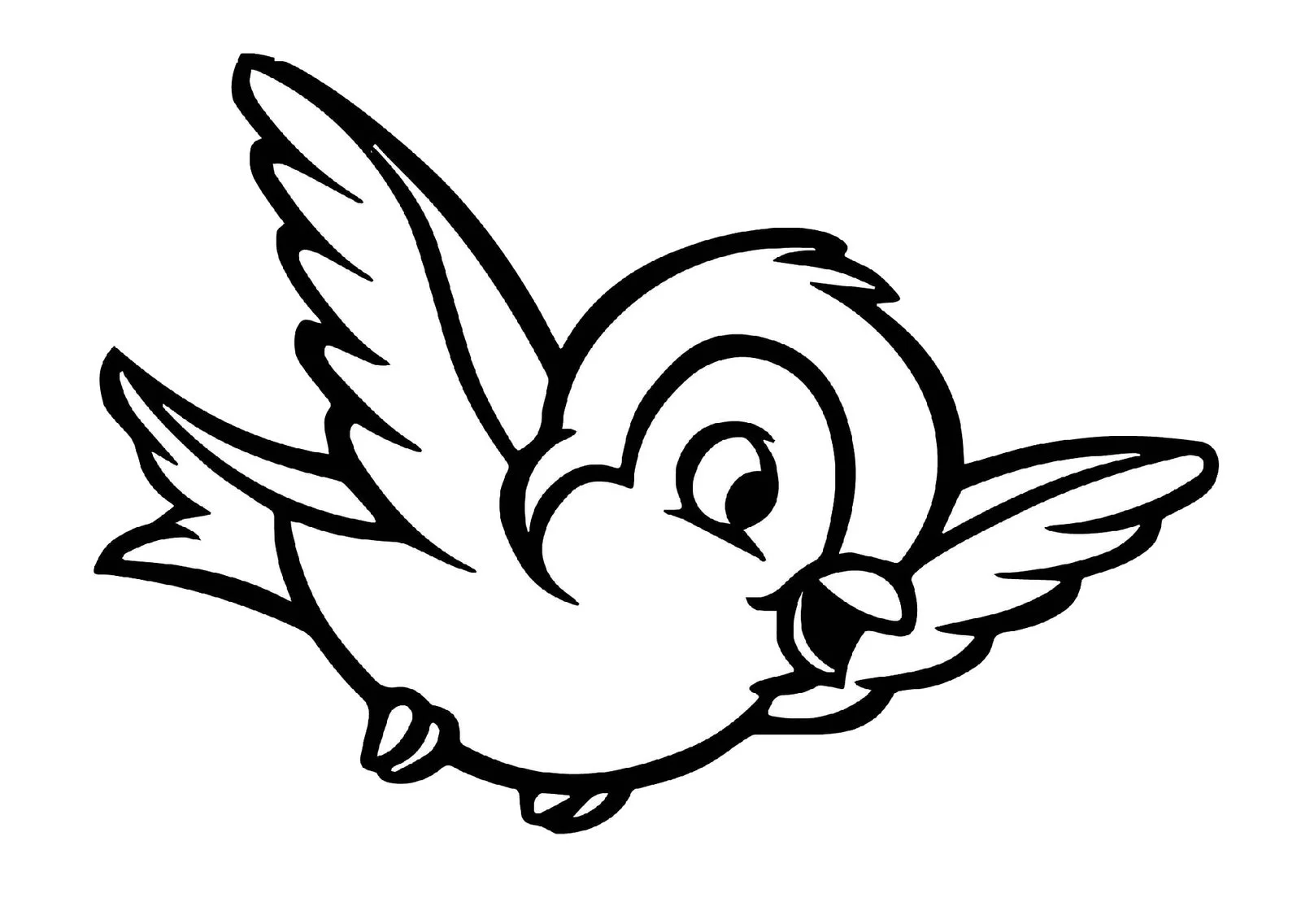 Cute Bird Coloring Pages 7