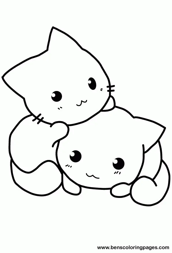 Desenhos de Gatos Fofos Para Colorir 64