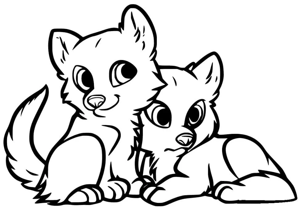 Cute Fox Coloring Pages 16
