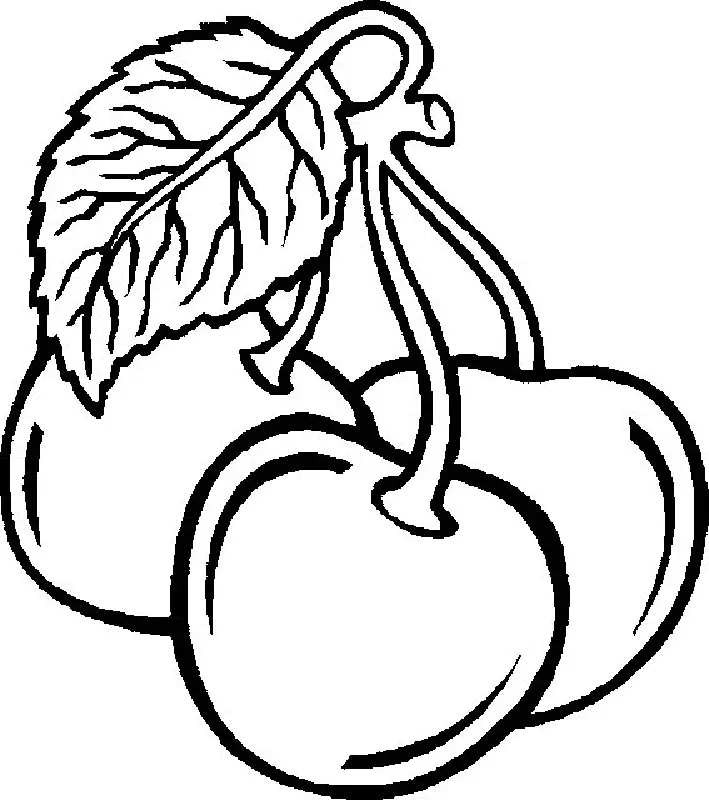 Desenhos de Frutas Fofas Para Colorir 14