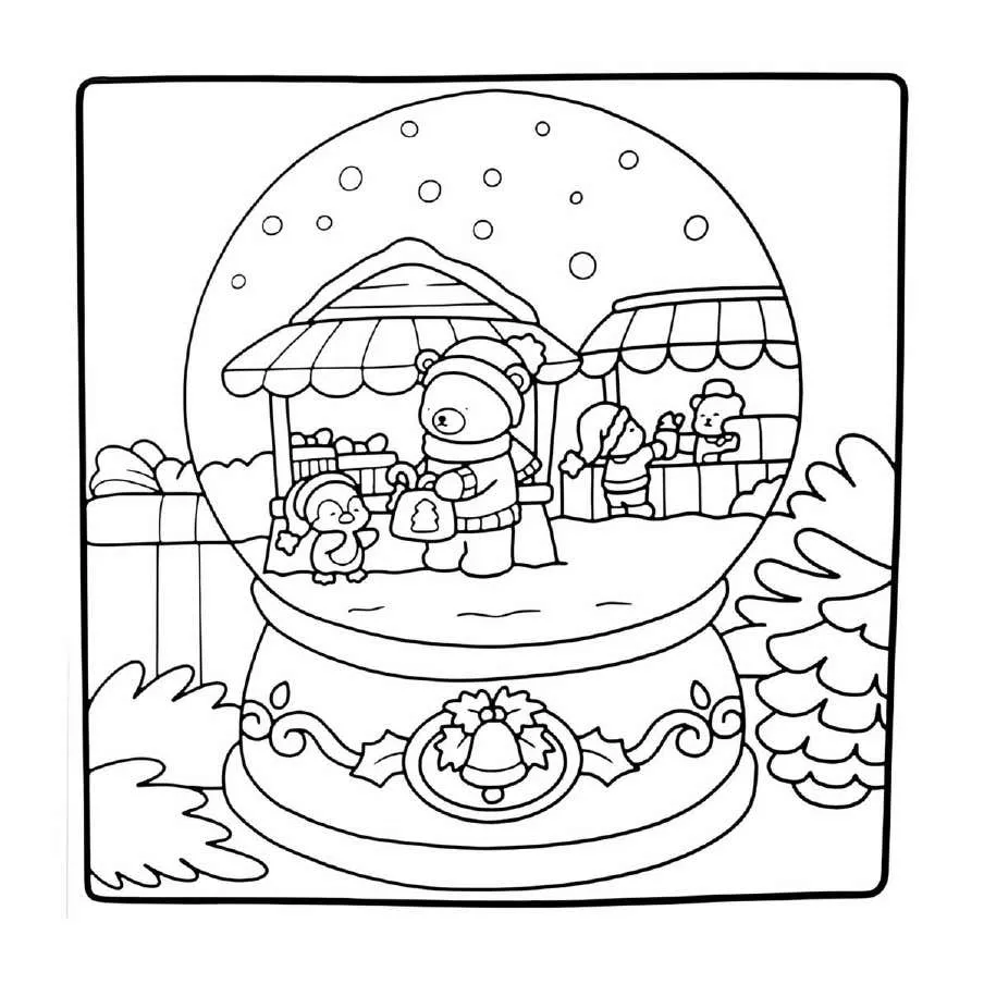 Natal Fofo e Aconchegante Para Colorir 11