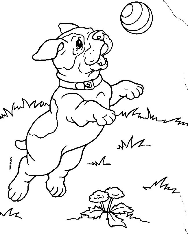 Cute Puppy Coloring Pages 24