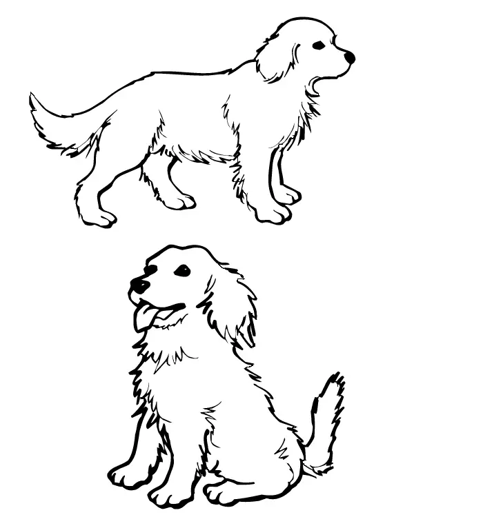 Cute Puppy Coloring Pages 27