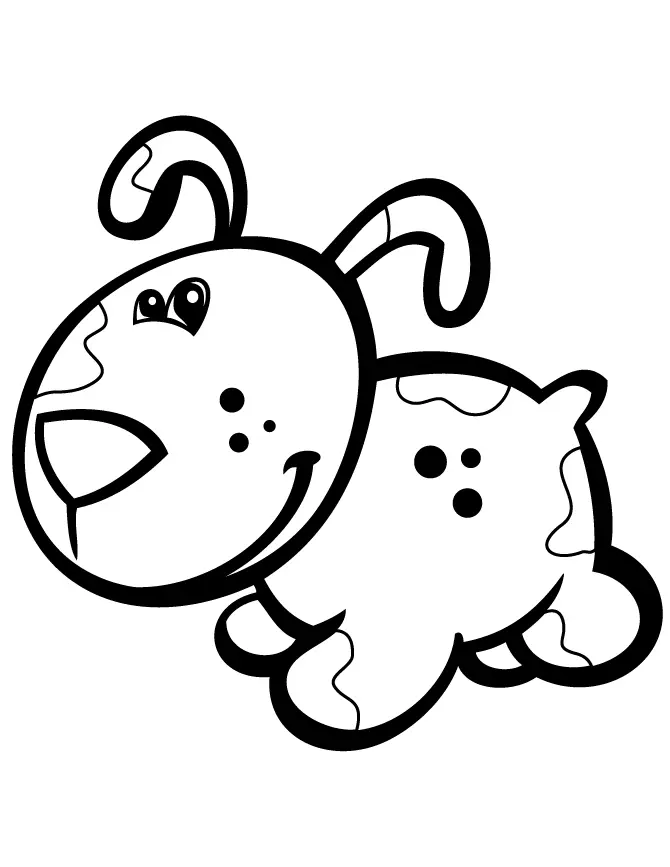 Cute Puppy Coloring Pages 32