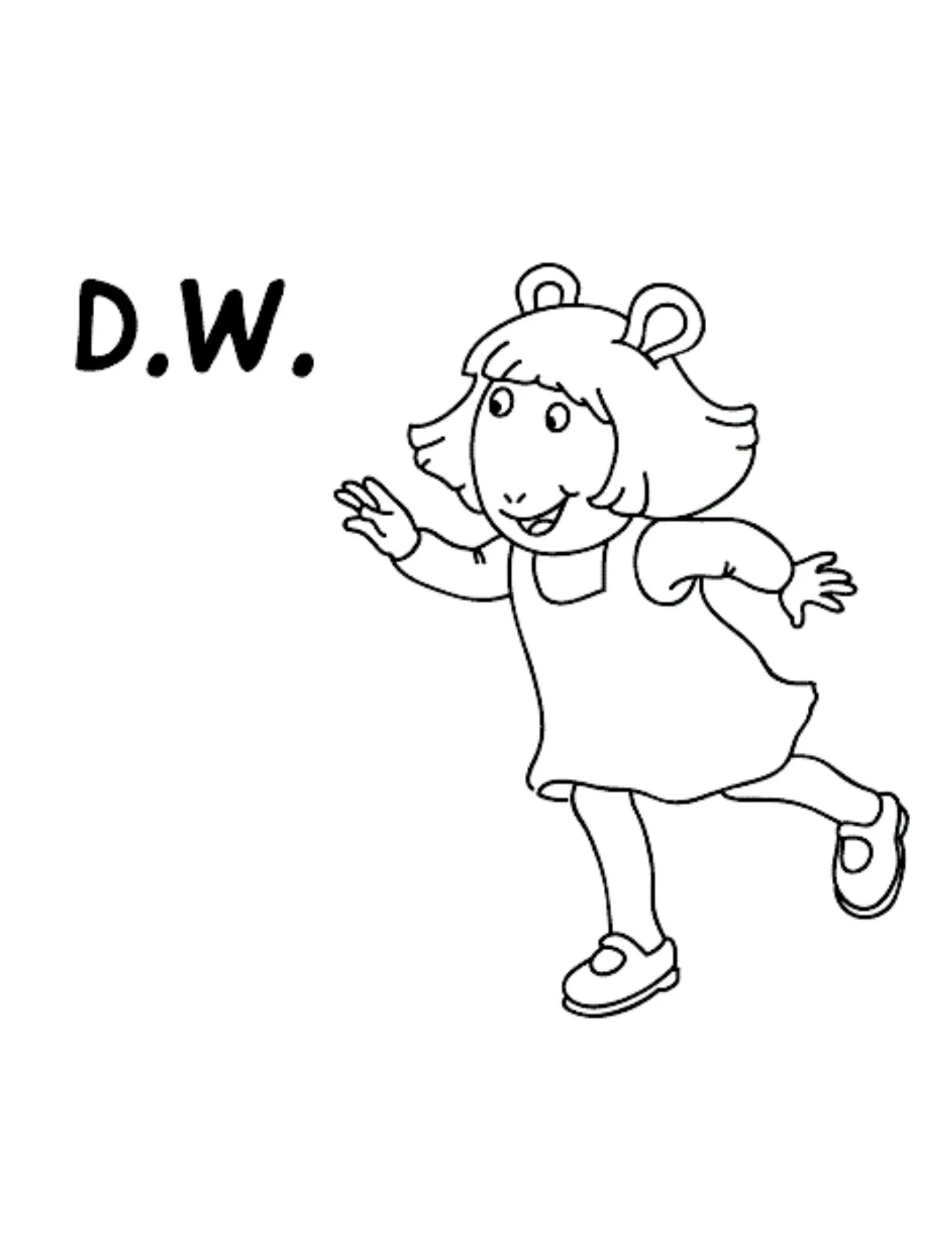 DW Ler Para Colorir 1