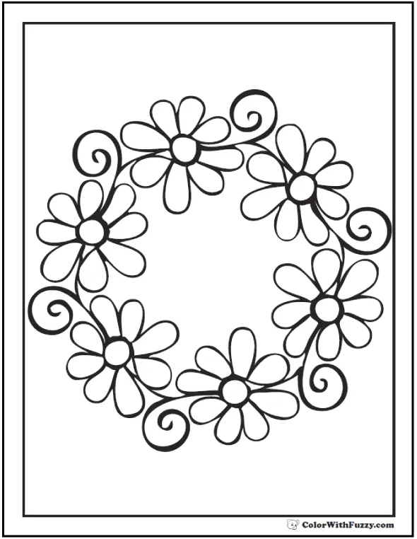 Daisies Coloring Pages 37