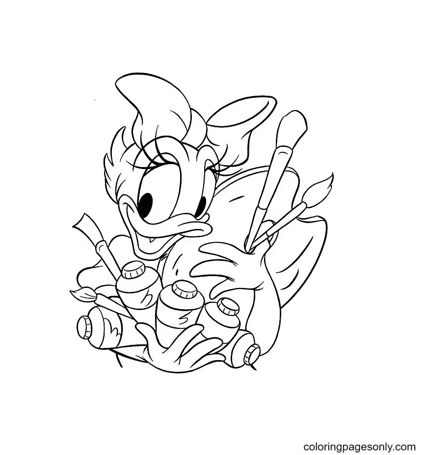 Daisy Duck Coloring Pages 35