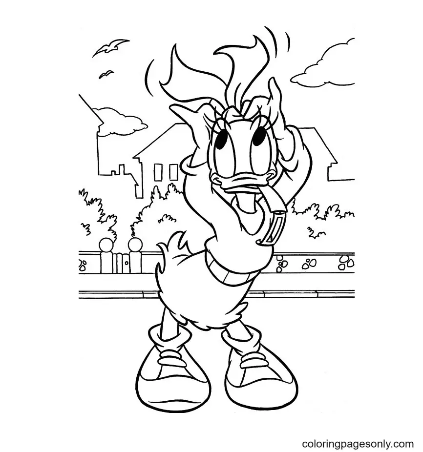 Daisy Duck Para Colorear