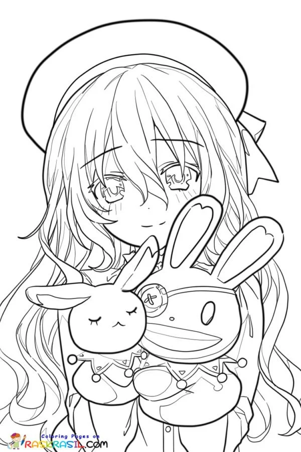 Date A Live Para Colorear 9