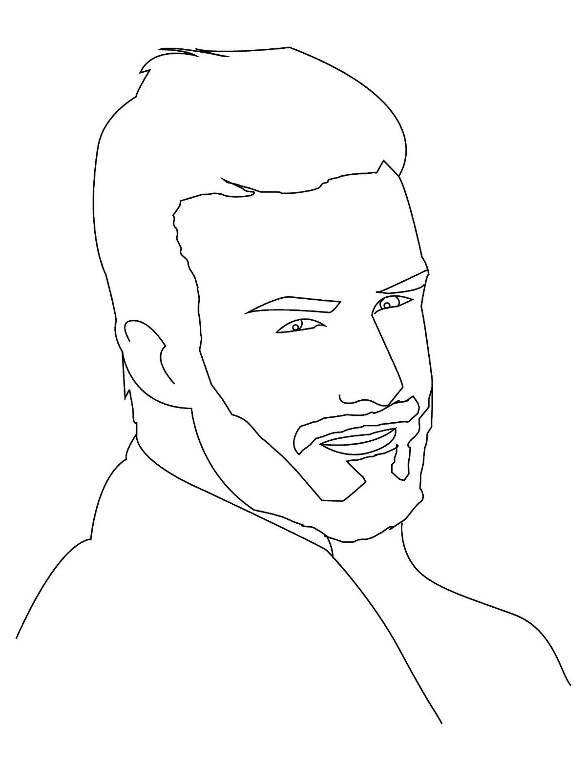 David Beckham Coloring Pages 12